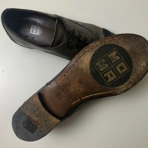 Moma Italian Leather Saddle Shoe - Picture 4 of 5